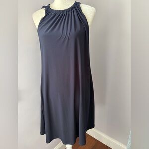 Elegant Navy Sleeveless Mini Dress